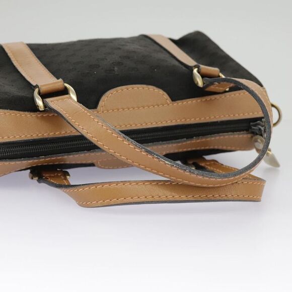 Gucci Micro Small Gg Canvas Black Canvas Handbag (Pre-Owned) - Picture 7 of 16